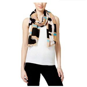 Echo Painted Plaid Multi Color Wrap, Retail $48.00